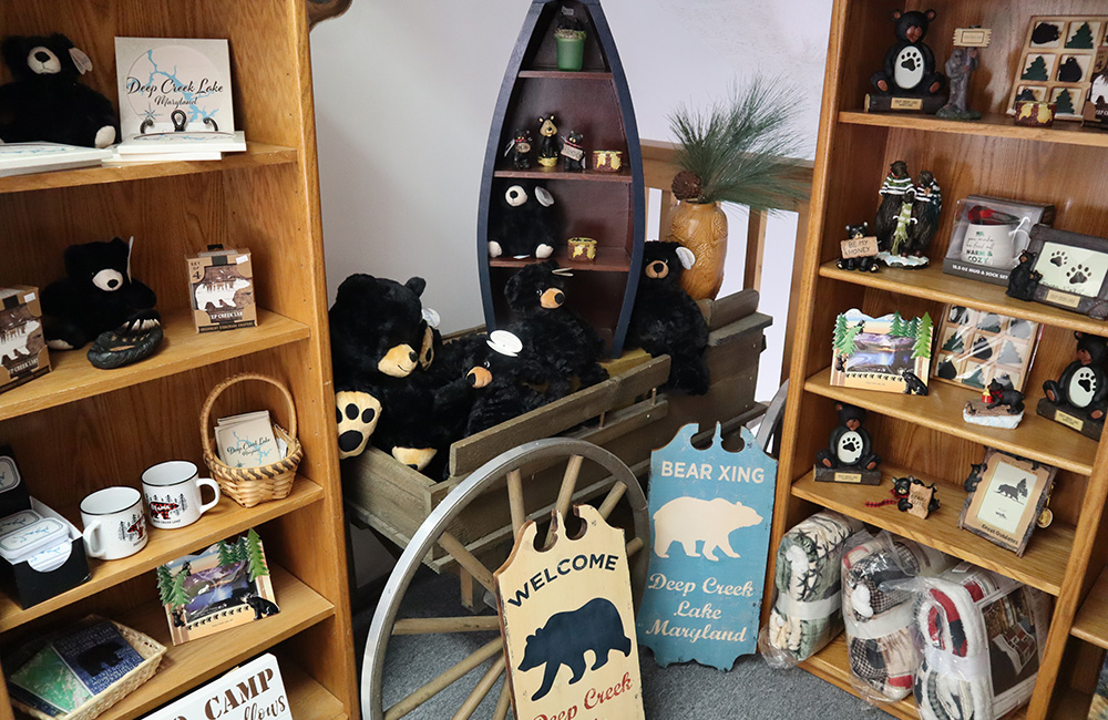 We love our black bears at Deep Creek Lake. From wall art to back scratchers and plush black bears to place mats, we have a unique selection of items to browse.